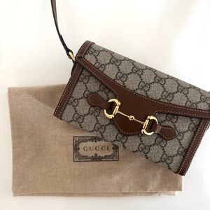 Authentic Pre-Owned Gucci Horsebit 1955 Canvas Mini Shoulder Bag